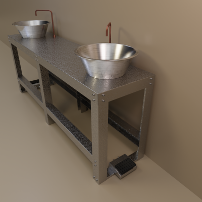 Double Galvanised unit